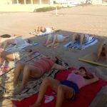 Clases en la playa de Oliva. Verano 2016